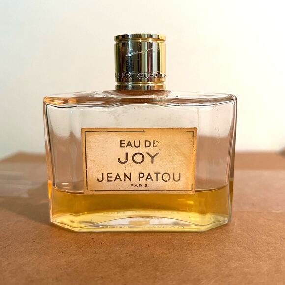 Vintage Eau de Joy Jean Patou 1.5 oz Bottle - Late 1960s-1970s - 35% Remaining - Picture 1 of 5